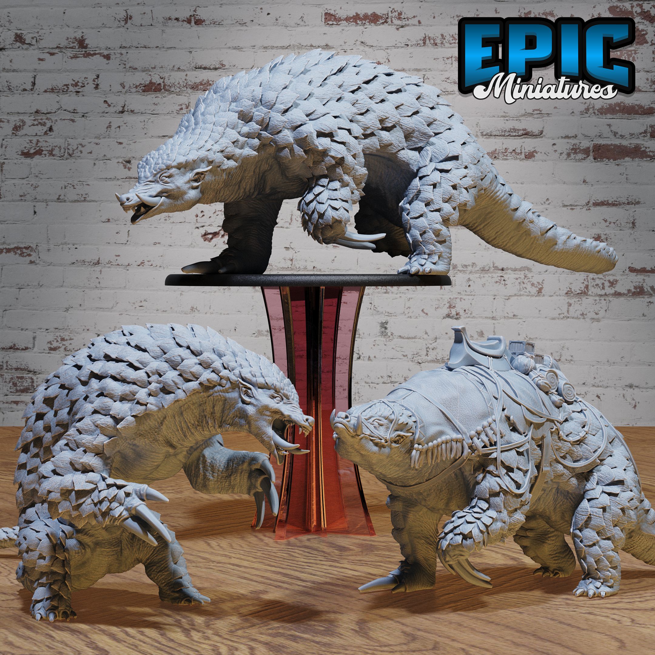 Giant Armadillo Set / New World Animal / Cingulata Creature / Shell Shield Beast / Claw Monster / Armor Nature Guard / Forest Spirit / Woodland Encounter